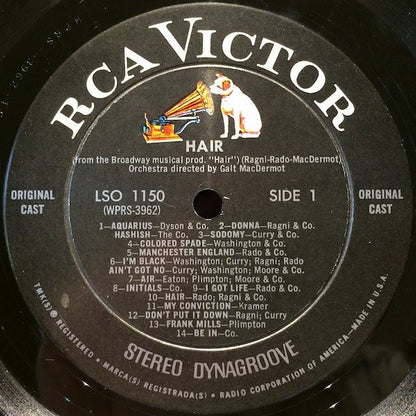 Various : Hair - The American Tribal Love-Rock Musical (The Original Broadway Cast Recording) (LP, Album, Ind)