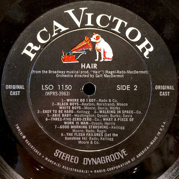 Various : Hair - The American Tribal Love-Rock Musical (The Original Broadway Cast Recording) (LP, Album, Ind)