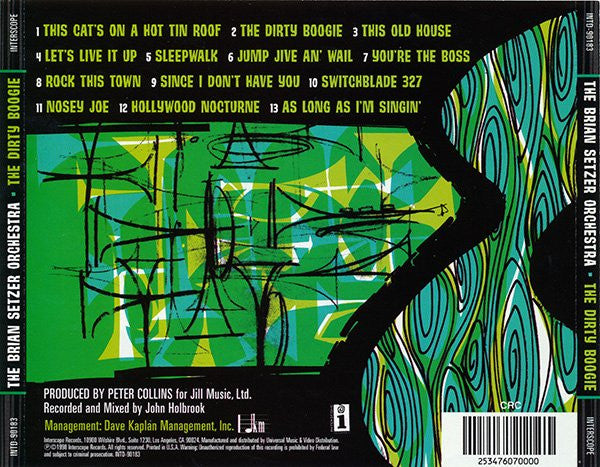 Brian Setzer Orchestra : The Dirty Boogie (CD, Album, Club, Com)