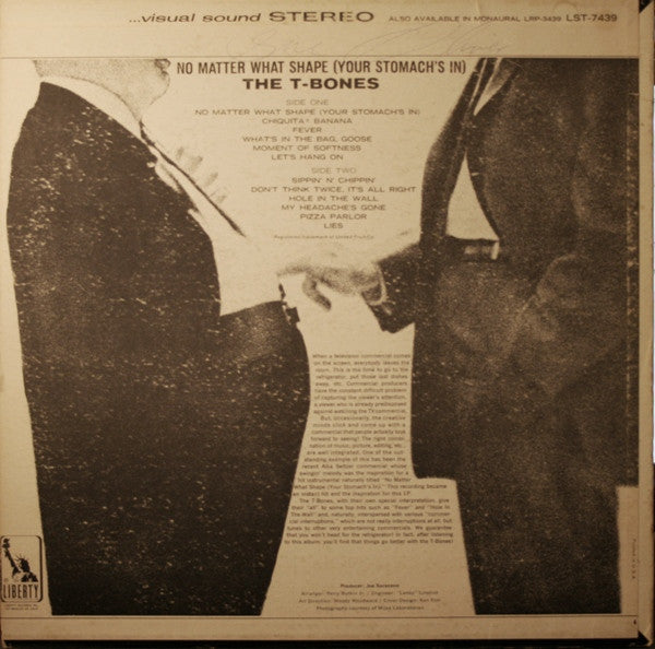 The T-Bones : No Matter What Shape (Your Stomach's In) (LP, Album)