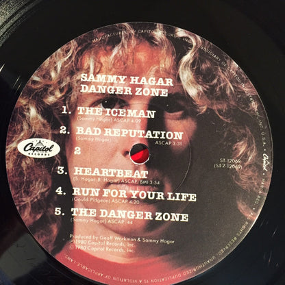 Sammy Hagar : Danger Zone (LP, Album, Jac)
