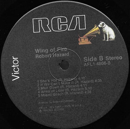 Robert Hazard : Wing Of Fire (LP, Album, Ind)
