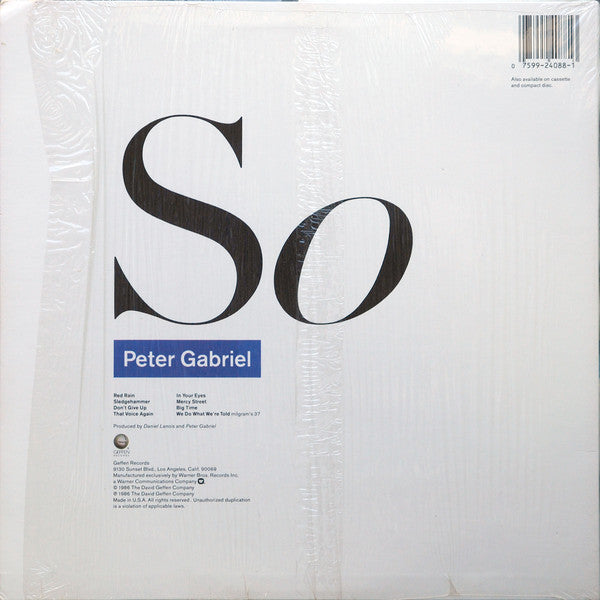Peter Gabriel : So (LP, Album, All)
