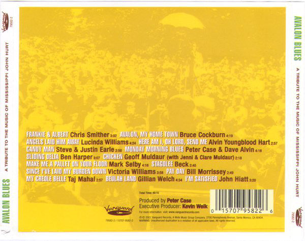Various : Avalon Blues (A Tribute To The Music Of Mississippi John Hurt) (CD, Album)