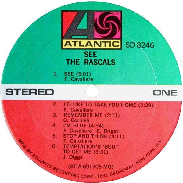 The Rascals : See (LP, Album, Mon)
