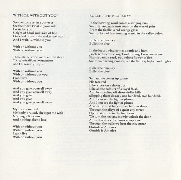 U2 : The Joshua Tree (CD, Album, Club, RE, Col)