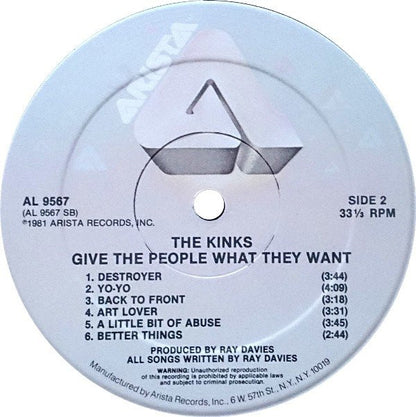The Kinks : Give The People What They Want (LP, Album, Hau)