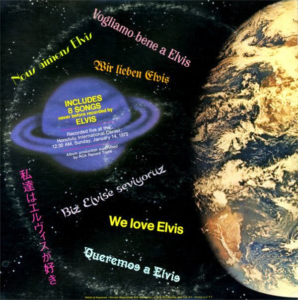 Elvis Presley : Aloha From Hawaii Via Satellite (2xLP, Album, Quad, Ind)