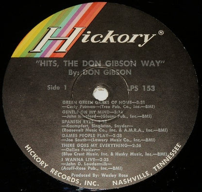 Don Gibson : Hits, The Don Gibson Way (LP, Album)