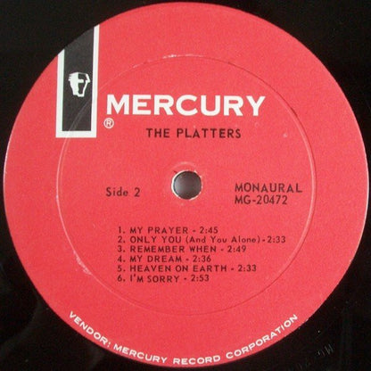 The Platters : Encore Of Golden Hits (LP, Comp, Mono, RE)