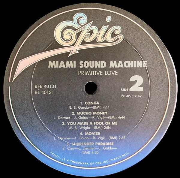 Buy Miami Sound Machine : Primitive Love (LP, Album, Car) Online