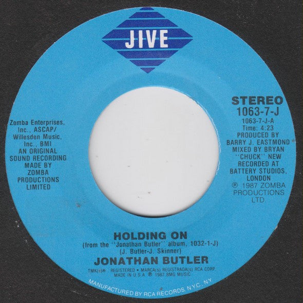 Jonathan Butler : Holding On (7")