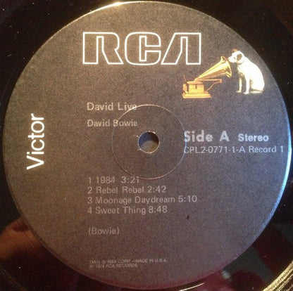David Bowie : David Live (2xLP, Album, RP, Bla)