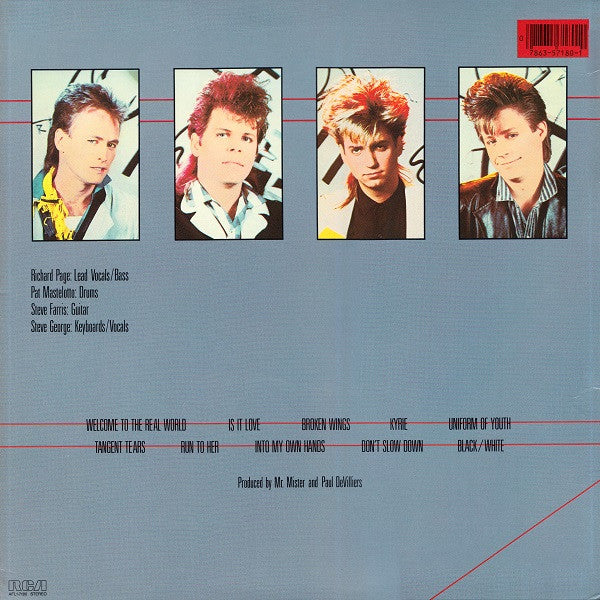 Mr. Mister : Welcome To The Real World (LP, Album, RE)