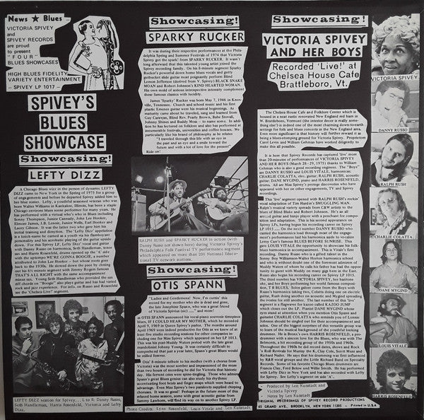 Various : Spivey's Blues Showcase (LP, Album)