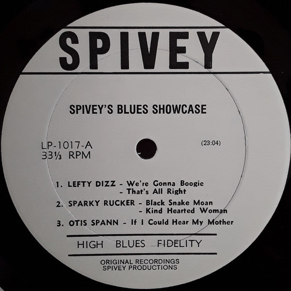Various : Spivey's Blues Showcase (LP, Album)