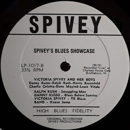 Various : Spivey's Blues Showcase (LP, Album)