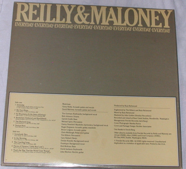 Reilly & Maloney : Everyday (LP, Album)