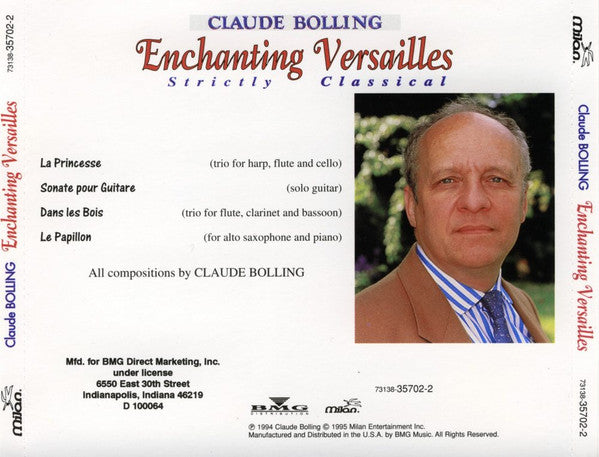 Claude Bolling : Enchanting Versailles: Strictly Classical (CD, Album, Club)