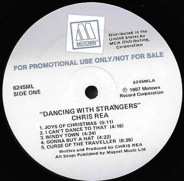Chris Rea : Dancing With Strangers (LP, Album, Promo)