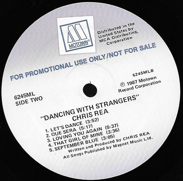 Chris Rea : Dancing With Strangers (LP, Album, Promo)