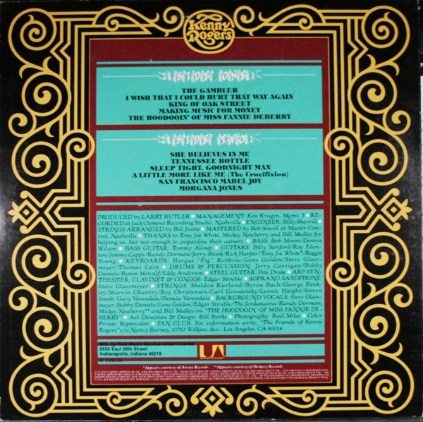Kenny Rogers : The Gambler (LP, Album, Club)