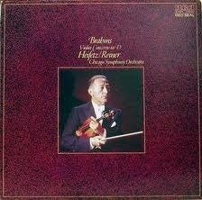 Johannes Brahms - Jascha Heifetz ,  Fritz Reiner ,  The Chicago Symphony Orchestra : Violin Concerto in D, Op. 77 (LP, Album, RE)