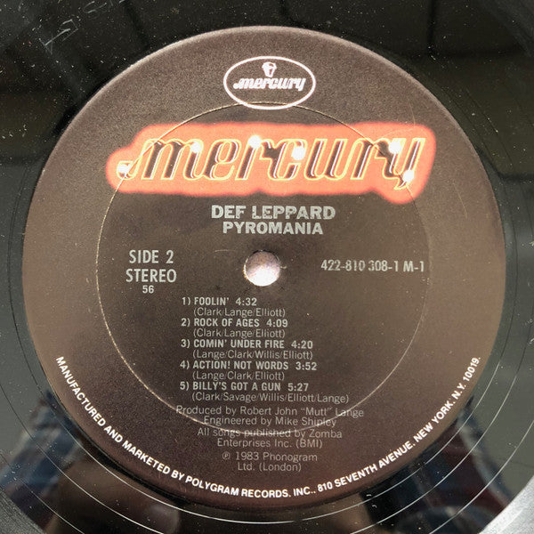 Def Leppard : Pyromania (LP, Album, Club, 56)