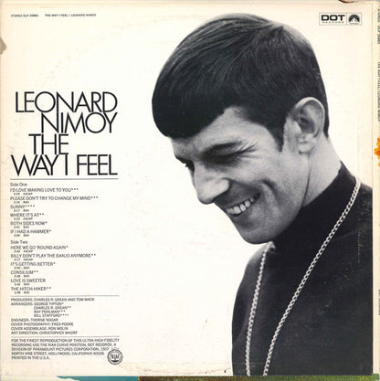 Leonard Nimoy : The Way I Feel (LP, Album, Ind)