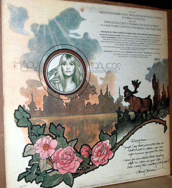 Mary Travers : Circles (LP, Promo)