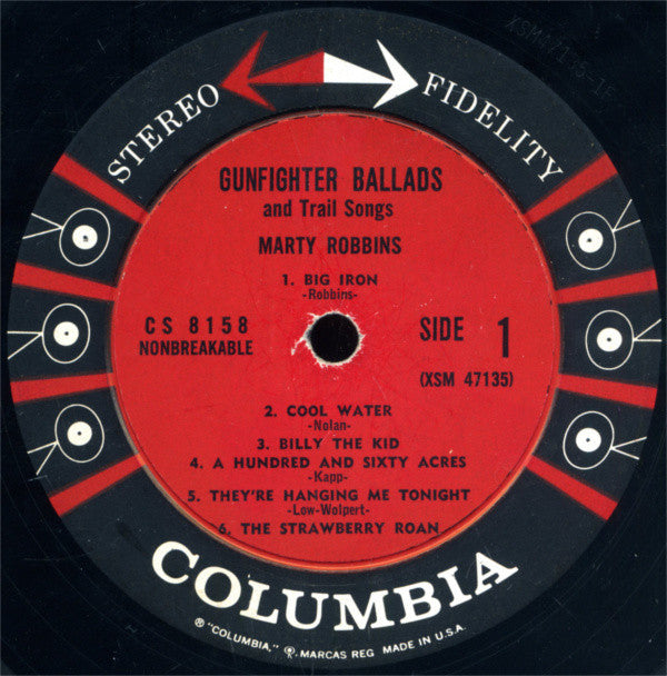 英LP Marty Robbins Gunfighter Ballads モノ Amazon.com: Gunfighter Ballads & Trail Songs: CDs & Vinyl