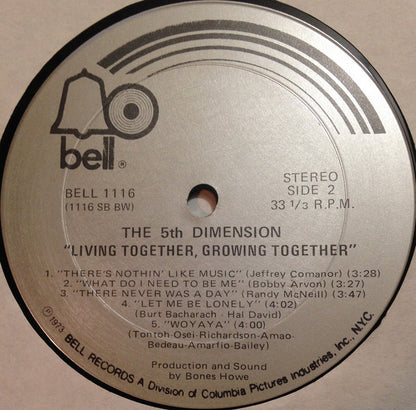 The Fifth Dimension : Living Together, Growing Together (LP, Album)