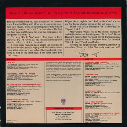 Peter Frampton : I'm In You (LP, Album, Club, RCA)