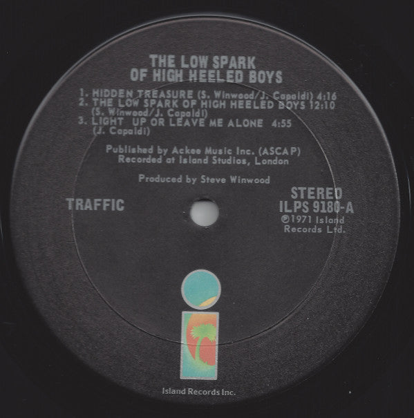 Traffic : The Low Spark Of High Heeled Boys (LP, Album, RE)
