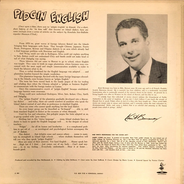 Kent Bowman : Pidgin English Children's Stories (LP)