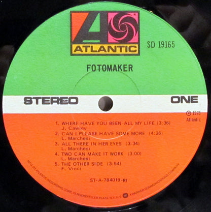 Fotomaker : Fotomaker (LP, Album, RI )