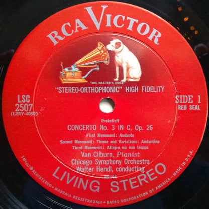 Van Cliburn, The Chicago Symphony Orchestra, Walter Hendl - Sergei Prokofiev / Edward MacDowell : Concerto No. 3 / Concerto No. 2 (LP)