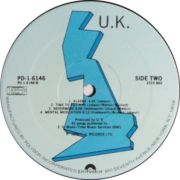UK (3) : U.K. (LP, Album, PRC)