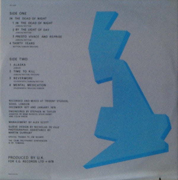 UK (3) : U.K. (LP, Album, PRC)