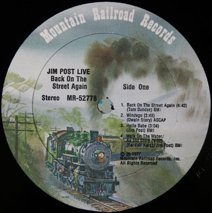 Jim Post : Back On The Street Again (LP, Album)