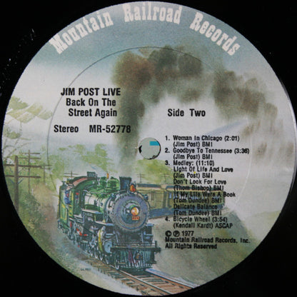 Jim Post : Back On The Street Again (LP, Album)