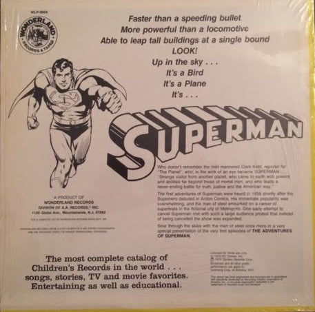 Unknown Artist : Superman (The Original Radio Broadcasts) (LP)