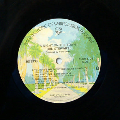 Rod Stewart : A Night On The Town (LP, Album, Jac)