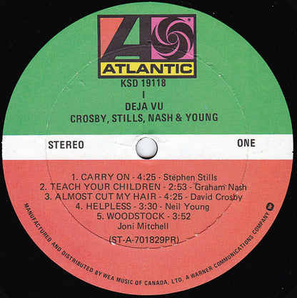 Crosby, Stills, Nash & Young / Dallas Taylor & Greg Reeves : Déjà Vu (LP, Album, RE, Imp)