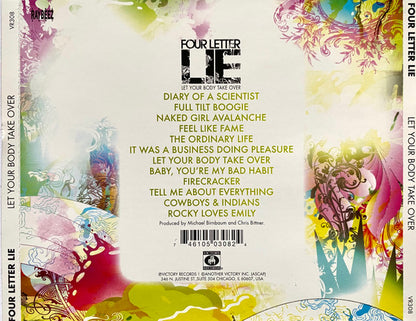 Four Letter Lie : Let Your Body Take Over (CD, Album)