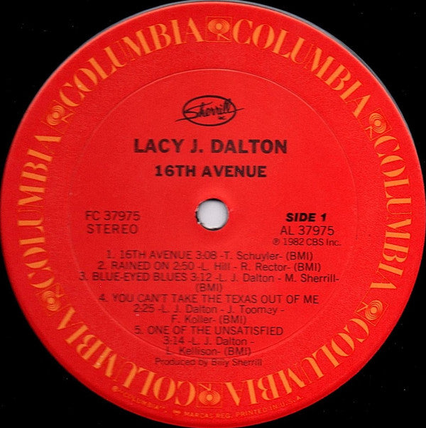 Lacy J. Dalton : 16th Avenue (LP, Album)
