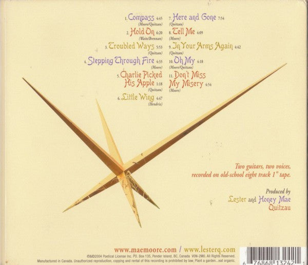 Mae Moore And Lester Quitzau : Oh My! (CD, Album, Dig)