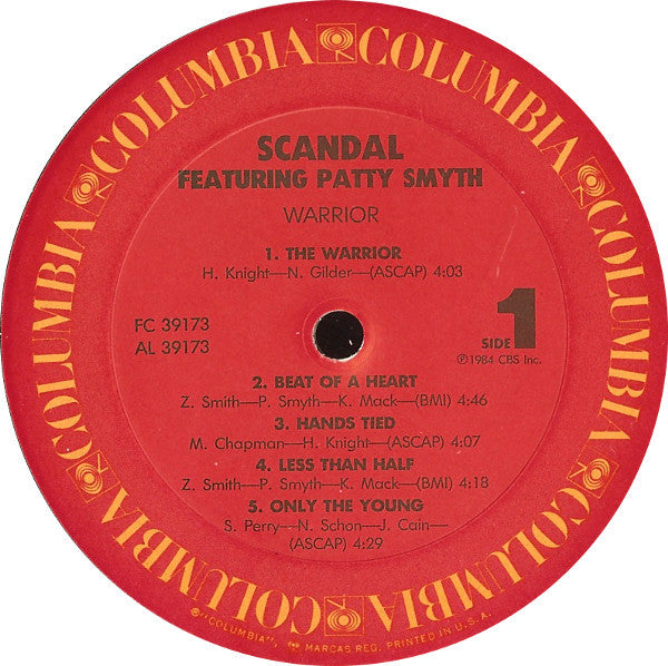 Buy Scandal Featuring Patty Smyth : Warrior (LP, Album, Car