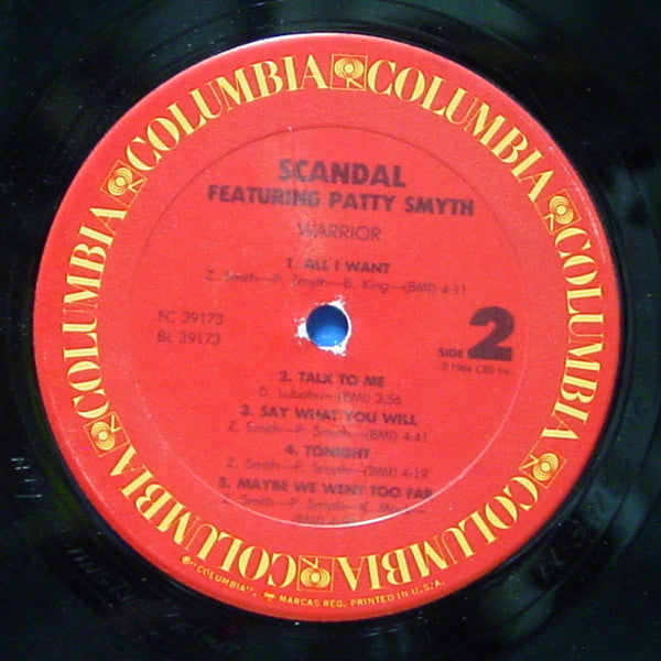 Buy Scandal Featuring Patty Smyth : Warrior (LP, Album, Car