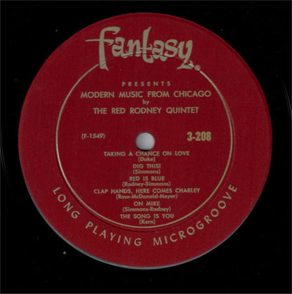 Red Rodney Quintet : Modern Music From Chicago (LP, Album, Mono, RE)
